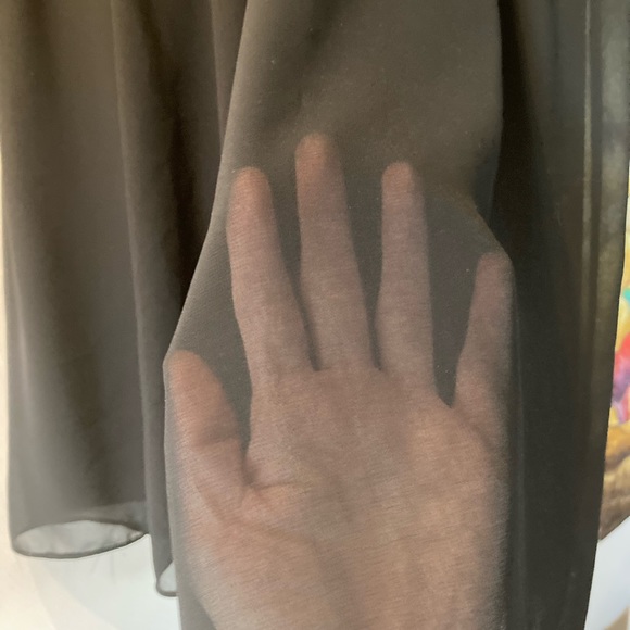 2/20 or 15$ Black sheer organza midi skirt S - Picture 3 of 3